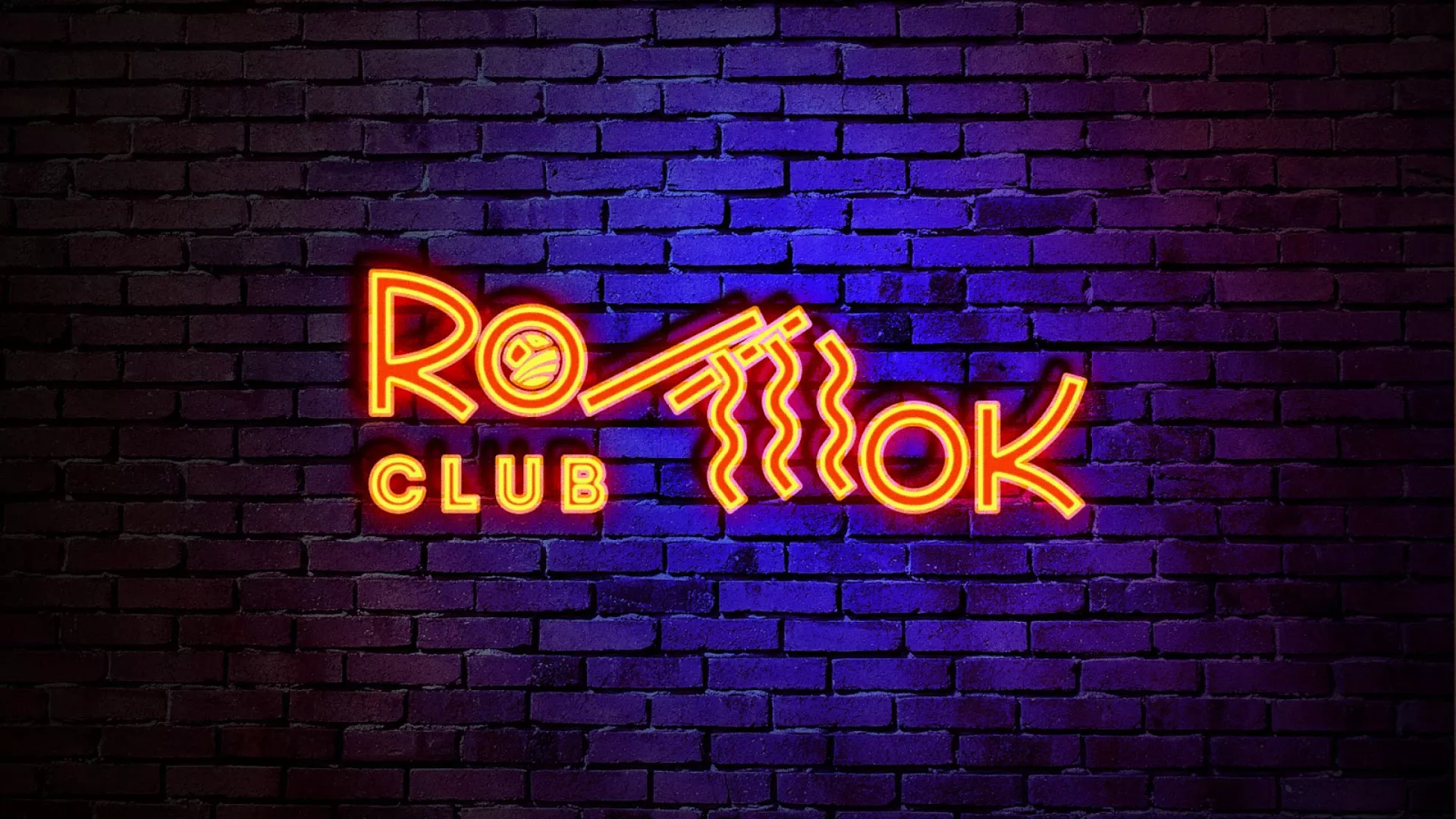 Разработка светящейся интерьерной вывески суши-бара «Roll Wok Club» в Галиче